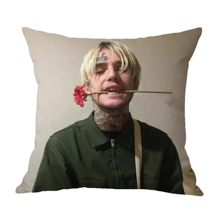 Эмо ловушка Lil peep чехол для подушки 45*45 Лен Хлопок домашние подушки мягкие декоративные наволочки для дивана кресла наволочки