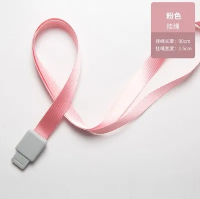 pink 2 шт./лот выдвижной ремешок для имени бейджа ID держатель для карт банк Кредитная карта Buss карта лыжный Пасс выдвижной ремешок на шею - Цвет: pink