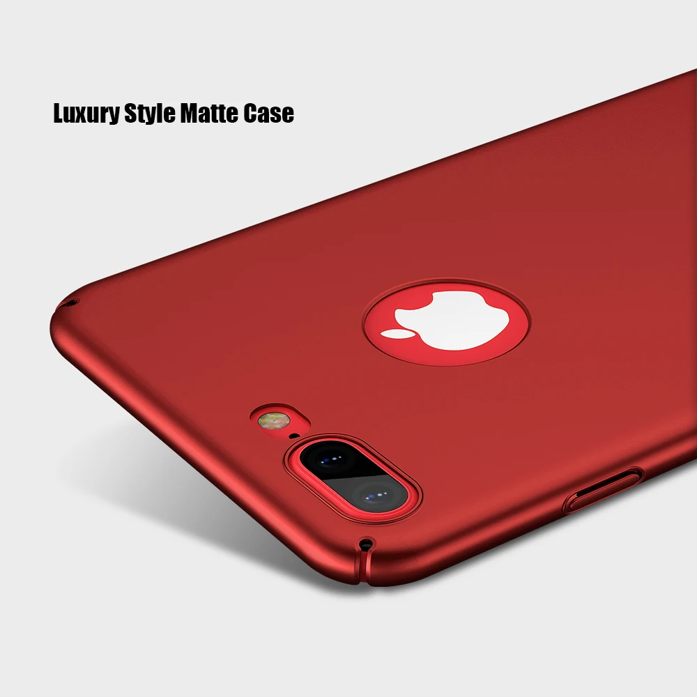 Матовый чехол KISSCASE для iPhone 8 7 Plus 6 s ультра тонкий из шелковой кожи 6s 5S 5 SE |