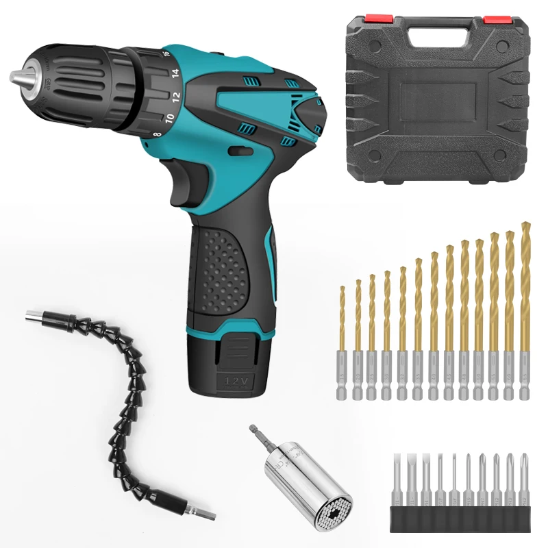 Ручная дрель шуруповерт 12 В многофункциональная с гибким валом сливы набор сверл