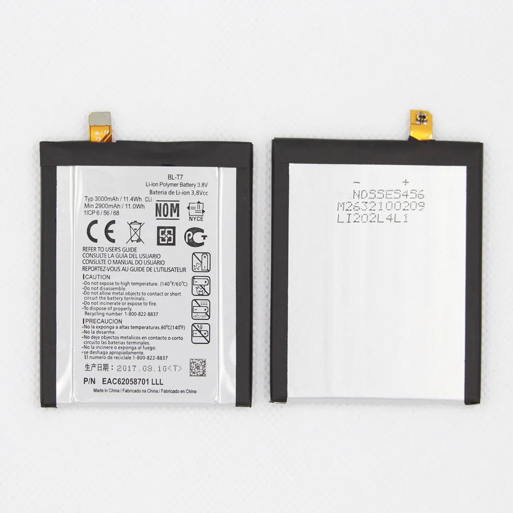 10 шт./лот ISUNOO 3000 мА/ч BL T7 Мобильный телефон Аккумулятор для LG G2 LS980 VS980 D800 D801 D802 BLT7
