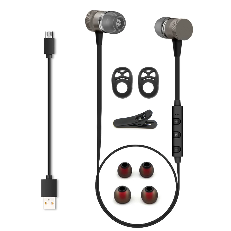 Moreblue M98 Беспроводной Bluetooth наушники Спорт Бег Наушники Металл Магнитная стерео