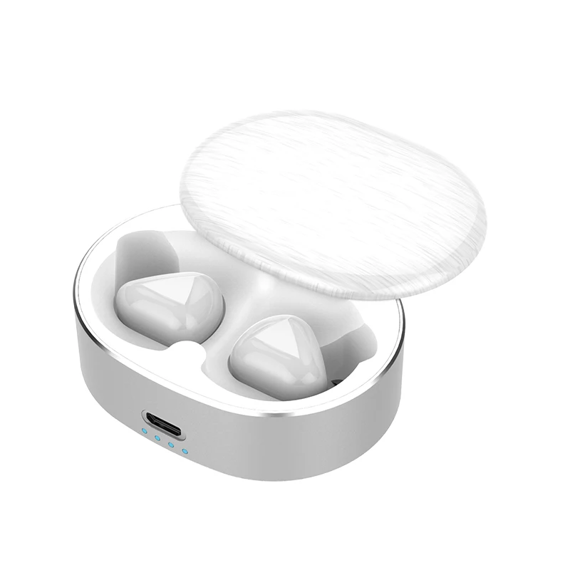 White Наушники TIANENHUI T50 TWS Bluetooth 5,0, мини наушники с шумоподавлением, беспроводные наушники 6D, стерео гарнитура, спортивные наушники с микрофоном - Цвет: White