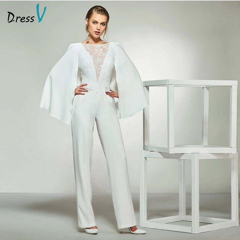 Элегантное свадебное платье цвета слоновой кости с длинными рукавами на