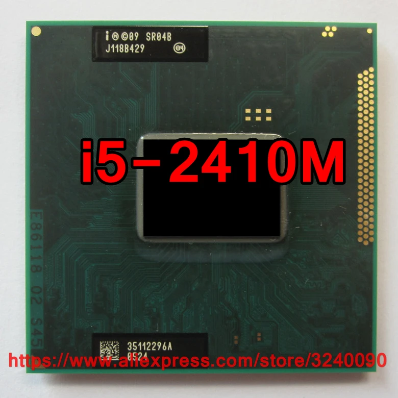 Процессор Intel Core i5 2410M SR04B двухъядерный процессор 2 3 ГГц с четырехъядерным