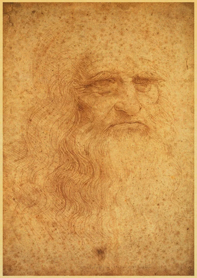 Leonardo рукопись да Винчи-витрувиан человек ностальгические плакаты декоративная Ретро картина ядро крафт-бумага ВИНТАЖНЫЙ ПЛАКАТ