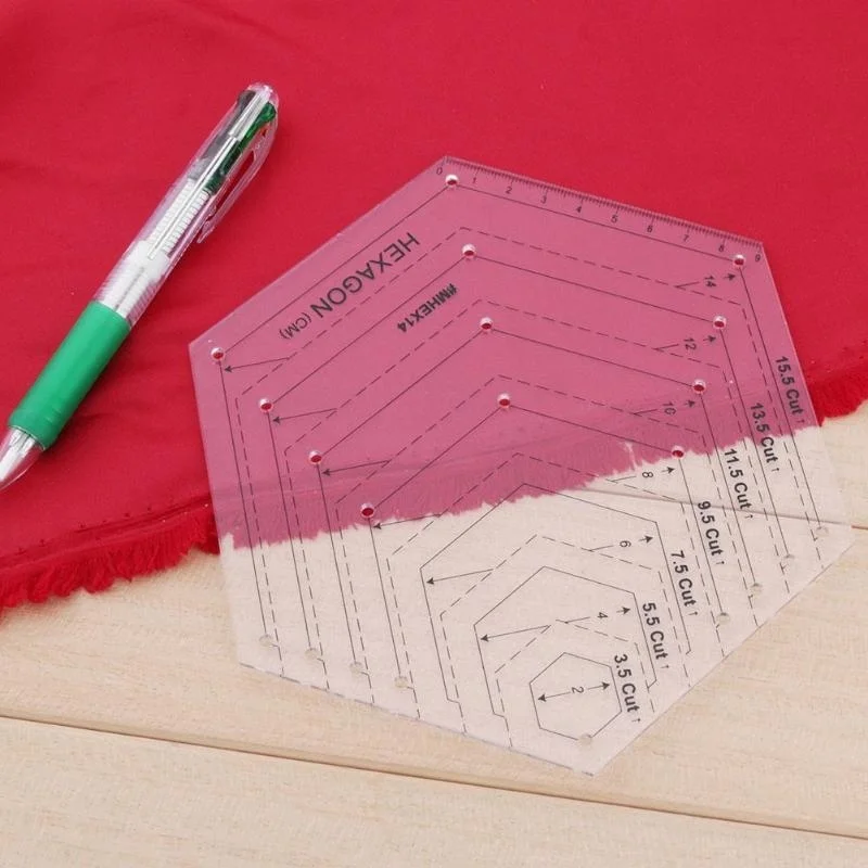 

4Pcs/Set Patchwork Quilting Template Ruler Kit Stencil Diamond Grade Ruler 2019ing
