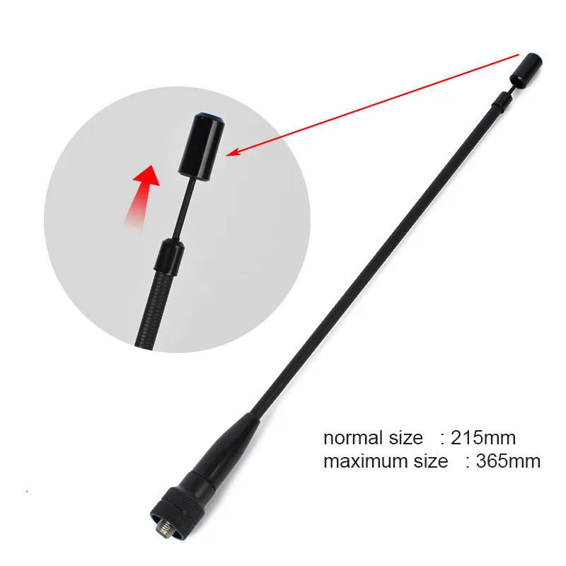 2 шт. HYS TC-669ET sma-женский Walkie Talkie штыревая антенна степени трубка антенны Dual Band 2Way Radio
