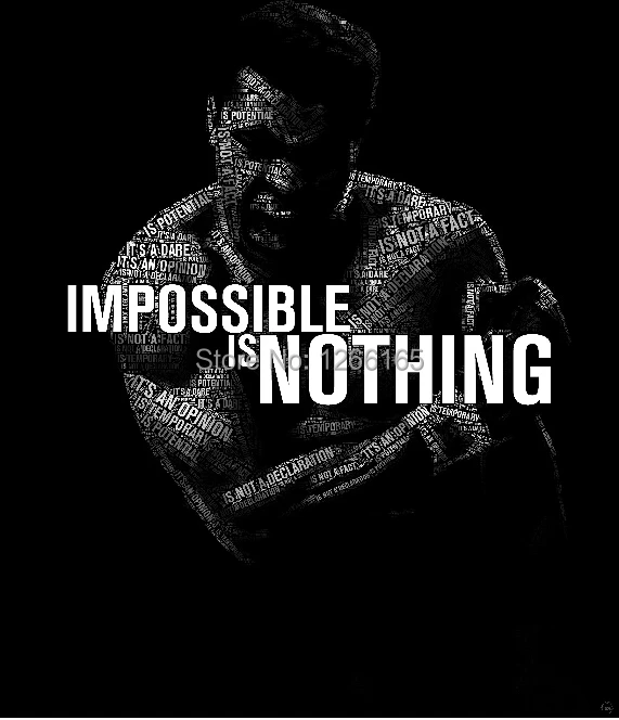 Free shipping Muhammad Ali Inspirational Silk wall Poster modern home decor Black and White Classical Boxing sport poster B7 | Дом и сад