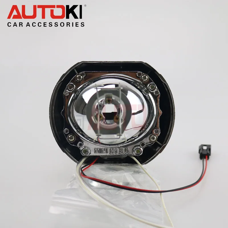 Autoki 2 5 Мини HID линзы проектора bi Xenon ксеноновая лампа 4300 K 8000 CCFL Angel Eye для фар