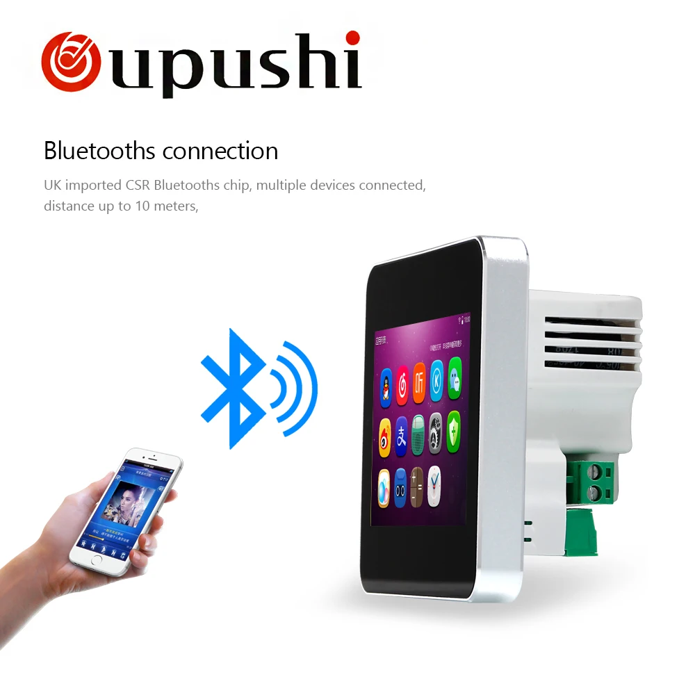 OUPUSHI A5 аудио визуальный в стене фон музыкальный контроллер клавиатура сенсорный