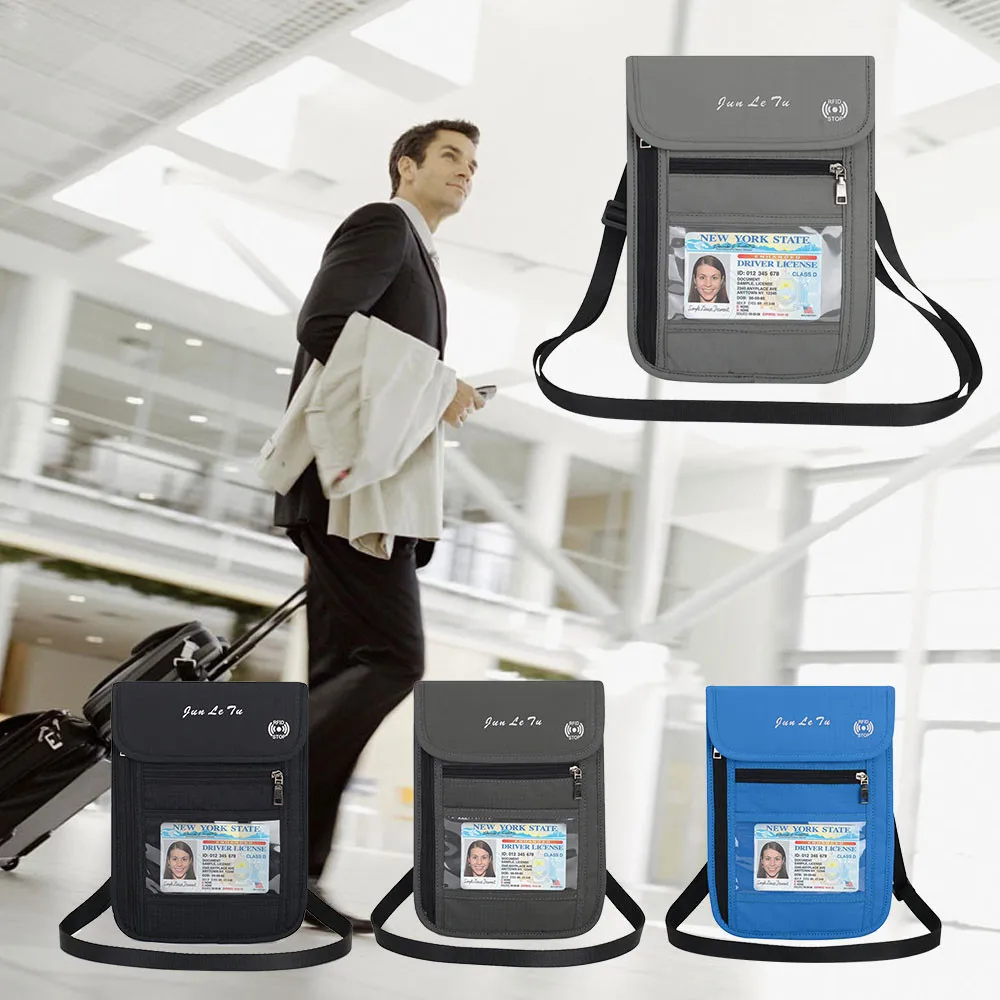 Кошелек для денег унисекс RFID женщин|Держатели карт и пропусков| |