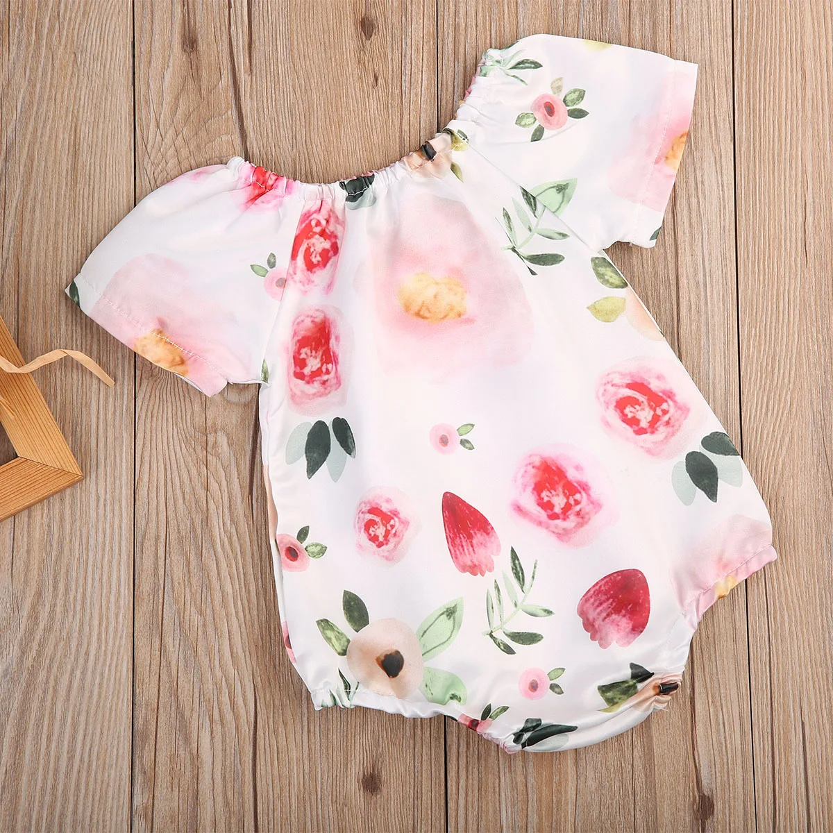 

pudcoco New Brand Casual Baby Girl Buds Floral Bodysuit Newborn Infant Babies Girls Flower Bodysuit Playsuit Outfits Clothes