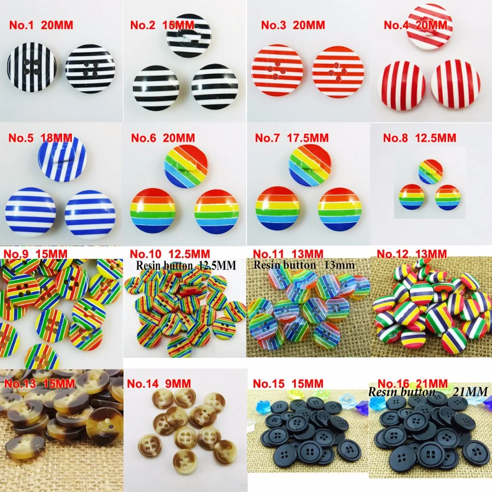 

50PCS NEW COLOR STRIPE Fruit color RESIN buttons coat boots sewing clothes accessorY SHIRT BUTTON R-021