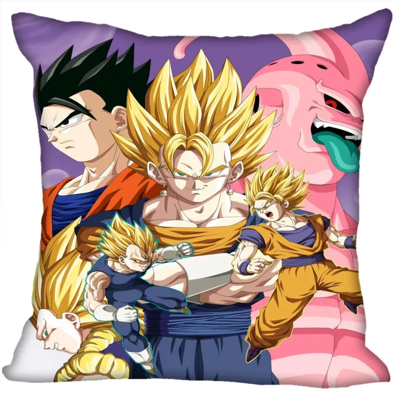 На заказ из аниме Goku наволочки dragon ball Z квадратная наволочка Рождественская Наволочка на молнии наволочка 40*40 см, 45*45 см(с одной стороны - Цвет: Pillowcase 17