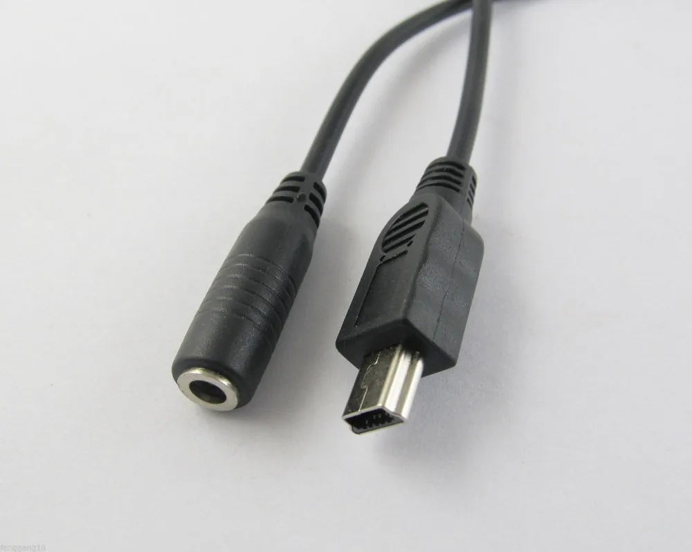 2 шт. разъем питания постоянного тока 3 5 мм x 1 35 на USB Mini Pin кабель папа 20 см черный|usb