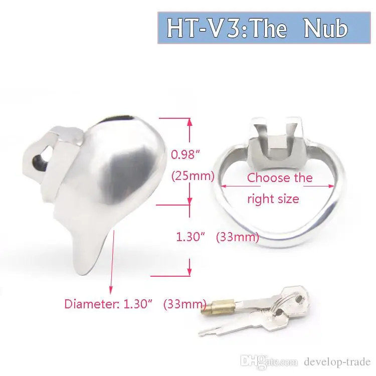 Последняя новинка клетка на пенис из нержавеющей стали HT V3 316 с кольцом бондаж