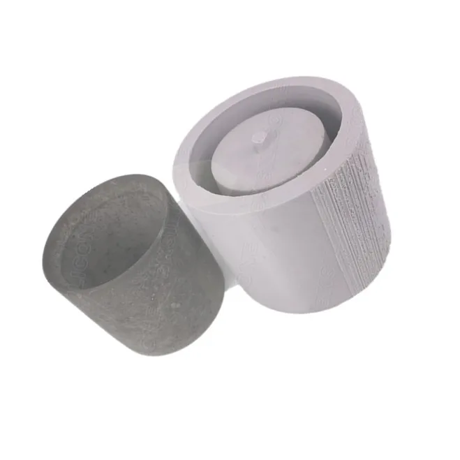 

DIY Silicone Concrete flower pot mold cement Planter circular flowerpot silica gel mould
