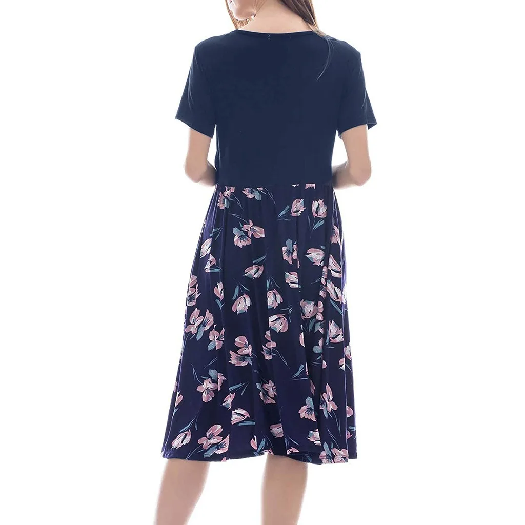 Женское платье для беременных SAGACE летние платья кормящих матерей с цветочным