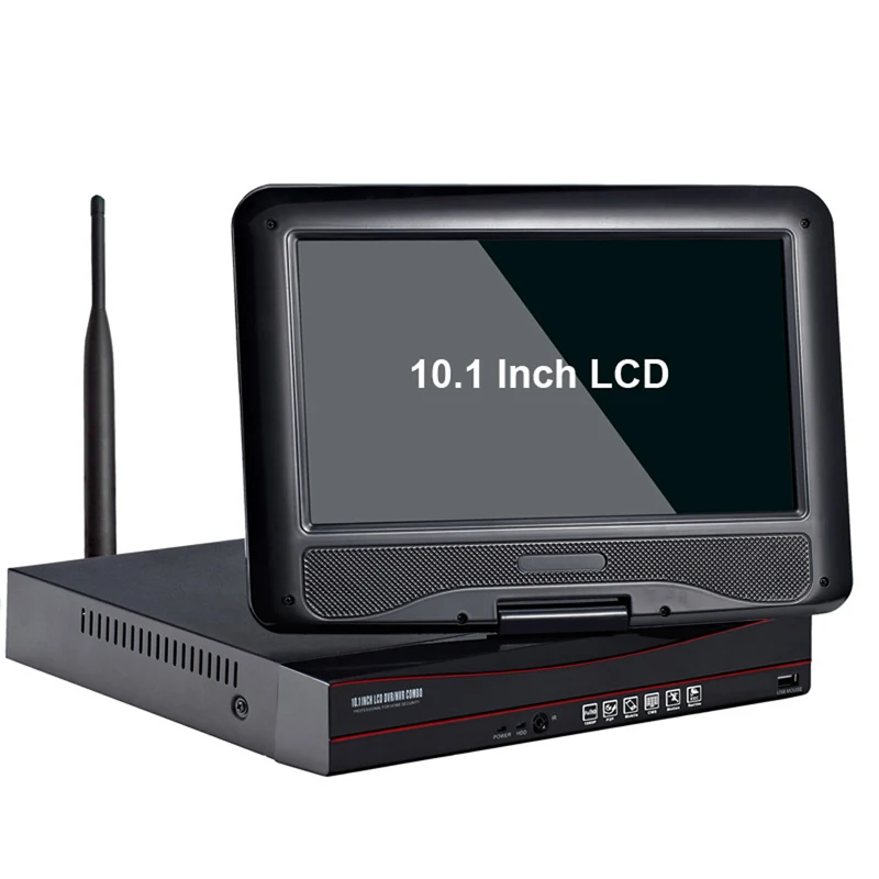 SUCAM 4CH HDMI NVR комплект беспроводной системы видеонаблюдения 10 1 дюймов экран 720 P ИК