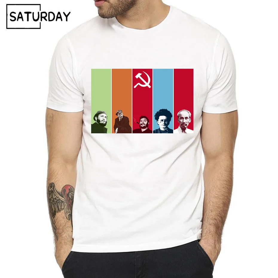 Мужская футболка Cuba Kuba Avana Revolution Fidel Astro Che летняя повседневная с коротким круглым