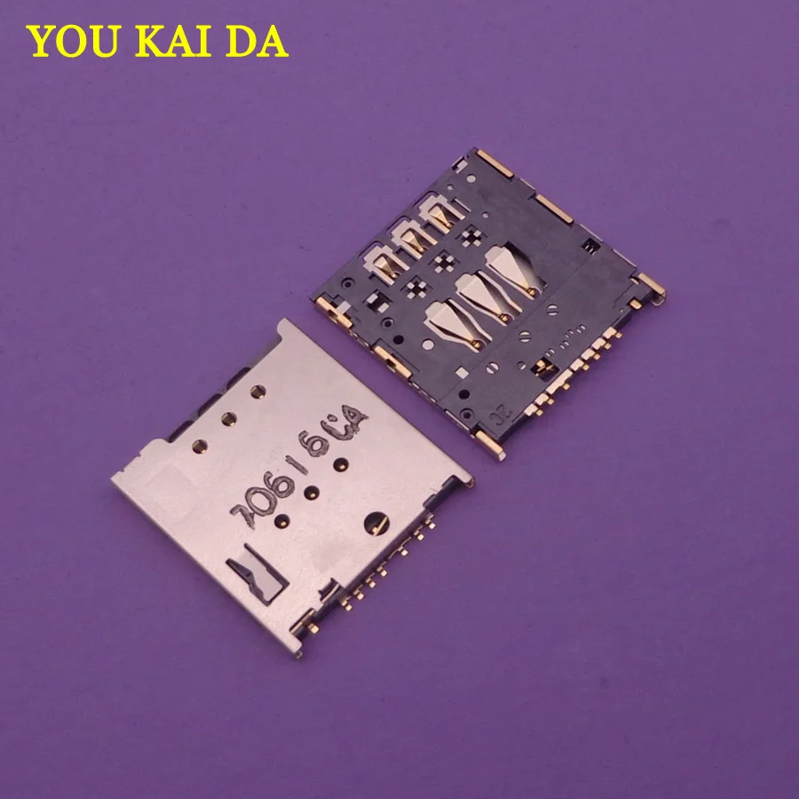 10 шт./лот оригинальный новый разъем для считывания Sim карт держатель micro Socket слот