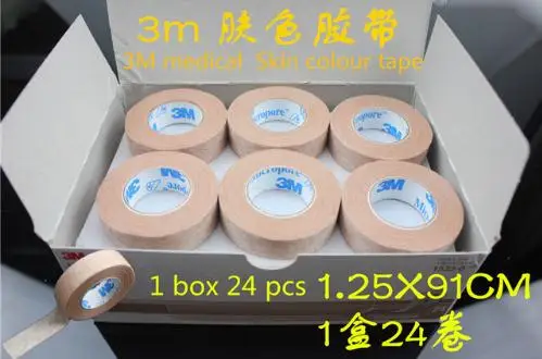 

Korea 3M medical tape Skin colour breathable anti-allergic non-woven tape applique double eyelid tape Infusion adhesive tape