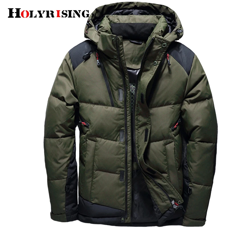 Мужской пуховик 80% белый утиный пух chaqueta plumas hombre invierno doudoune homme пуховое одеяло chaquetas