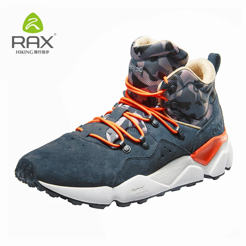 Rax-zapatos de senderismo para hombre, botas de nieve cálidas, zapatillas deportivas para exteriores, calzado transpirable para caminar y montañismo, nuevo estilo, invierno, 2018