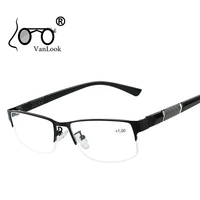 stainless steel reading glasses with diopters mens spectacles gafas de lectura farsighted spectacle frames for women men 1 1 5