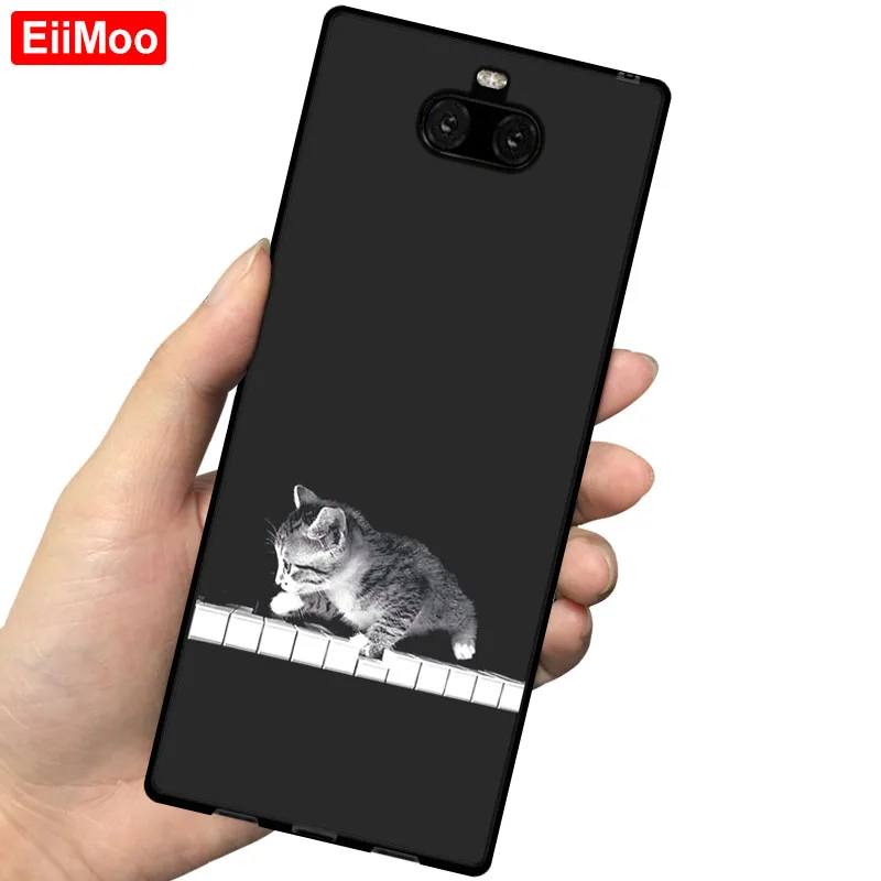 1 EiiMoo силиконовый чехол-накладка для sony Xperia 10 Plus, матовый тонкий мягкий ТПУ чехол-накладка для sony Xperia 10, чехол-накладка - Цвет: 1