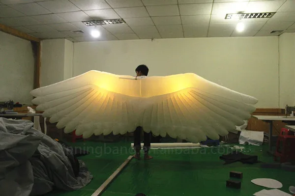 Бесплатная доставка длина 4 м надувной костюм в виде крыла ангела для