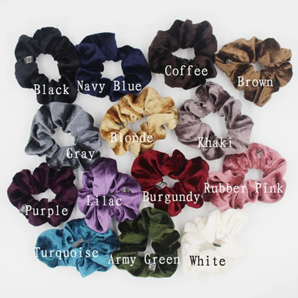 Furling Retail 6PCS Velvet Hair Scrunchies elastic Spring Bands Ties Ponytail Holder Accessories | Украшения и аксессуары
