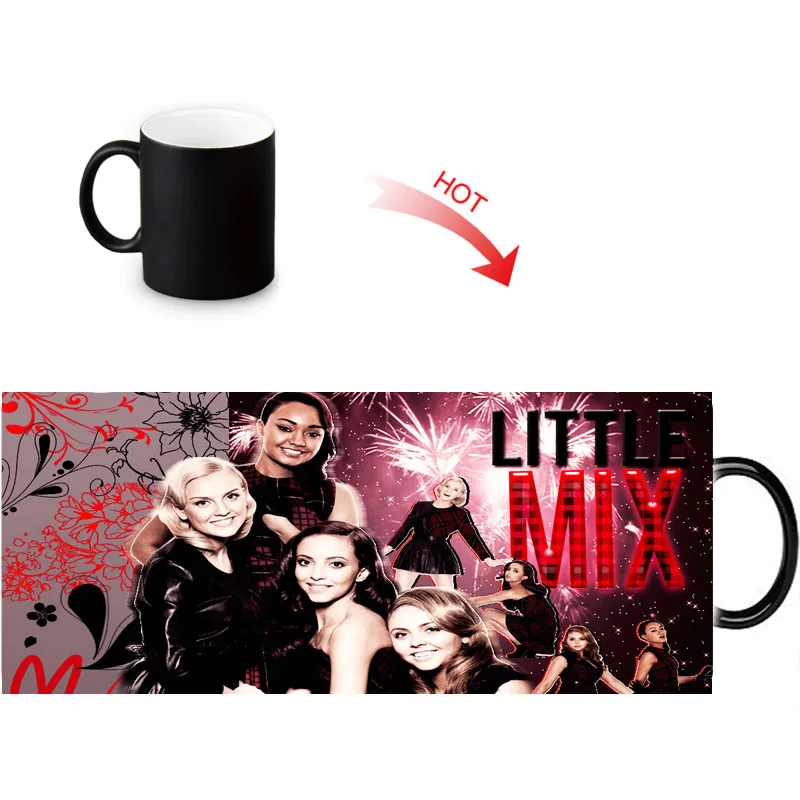 Термочувствительная кружка Little Mix меняющая цвет керамическая чайная чашка