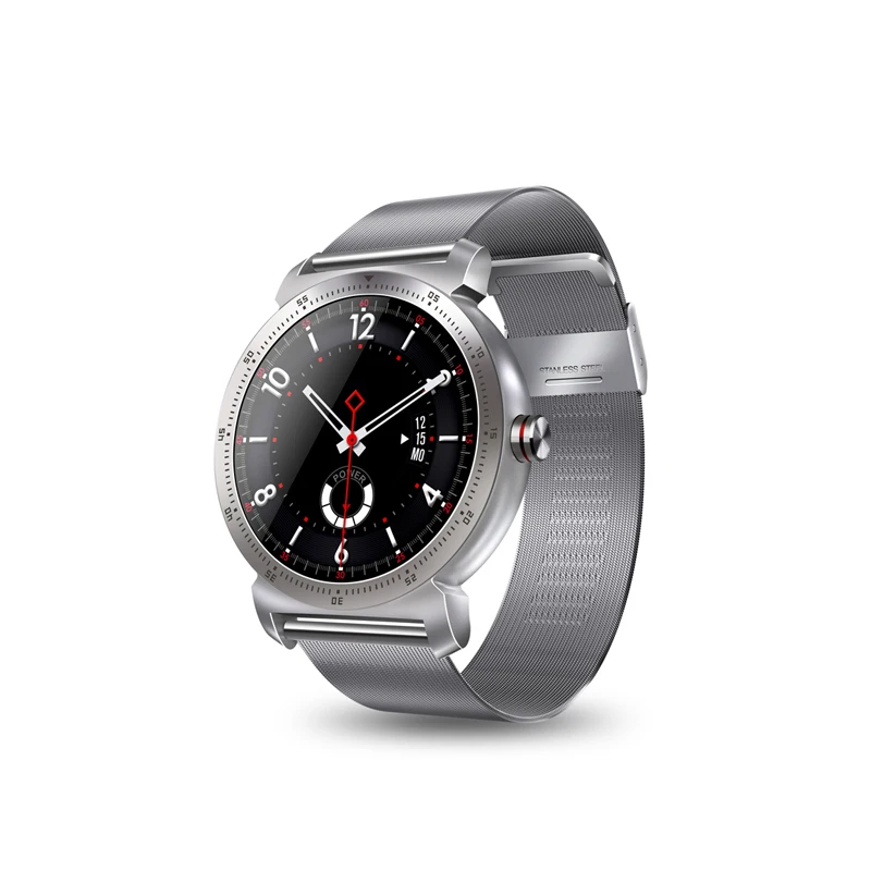 steel silver K7 Смарт часы Полный сенсорный экран Bluetooth Вызов пульсометр Шагомер Smartwatch для мужчин подключение Android IOS pk k88hplus - Цвет: steel silver