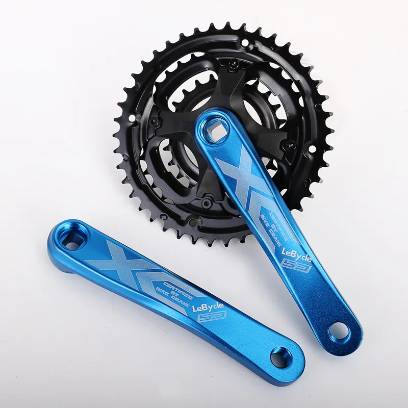 Велосипедный Кривошип mtb горный велосипед 24-34-42T велосипедный шатун 170 мм алюминиевый сплав Кривошип квадратное отверстие 7 8 9 скоростная цепь