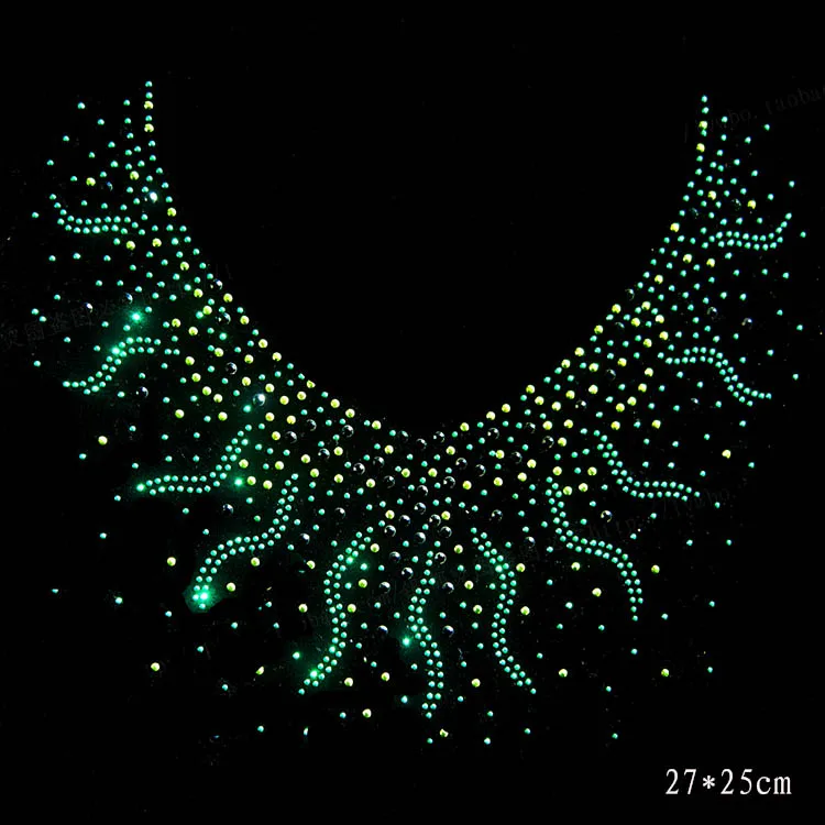 10 шт./лот ожерелье с круглым воротником дизайн горячей фиксации Стразы