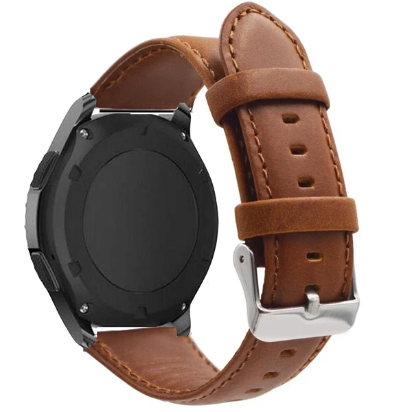 20 мм 22 huami amazfit Bip кожаный ремешок huawei gt 2 для samsung gear sport S2 S3 Classic Frontier galaxy watch 42 46 |