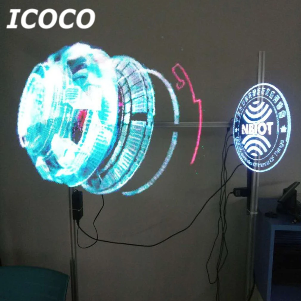 ICOCO 65 см светодиодный голографический проектор портативный голограммный плеер 3D