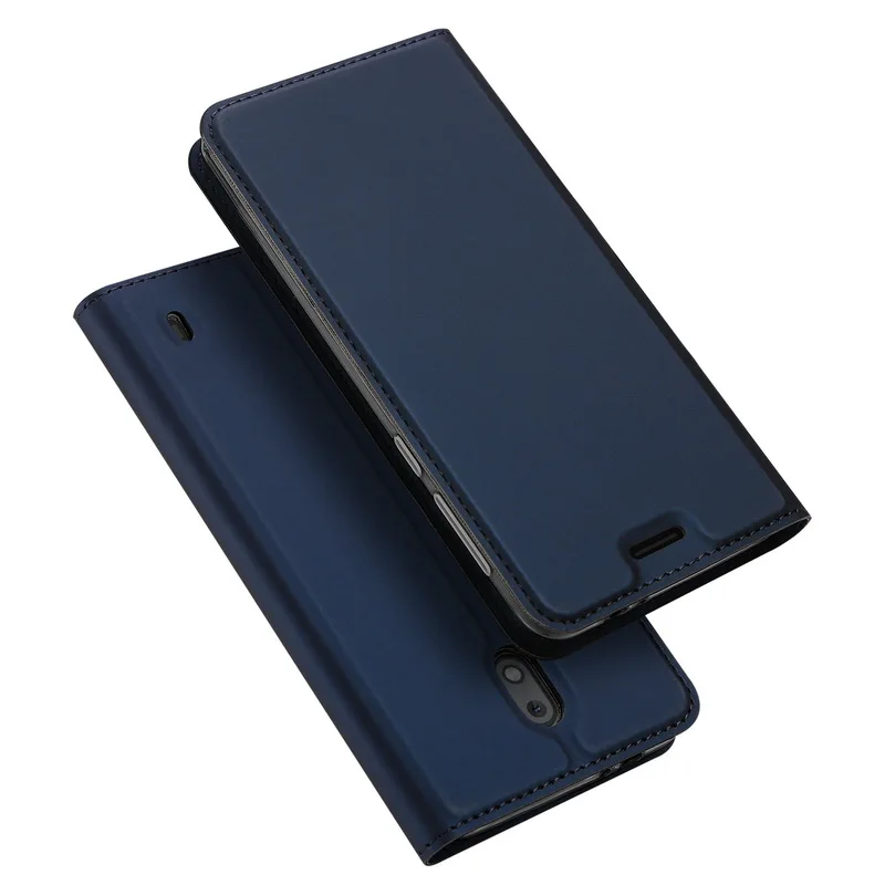 Blue Магнитный флип-чехол-кошелек для Nokia 5, 8, 2, 3, 7, 1, 9,, тонкий кожаный держатель для карт, полный Чехол для Nokia 6, чехол-книжка - Цвет: Blue