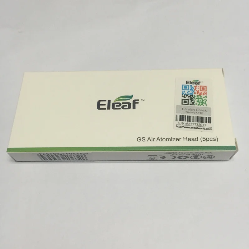50 шт./лот оригинальная Eleaf GS воздушная катушка Ismoka сменная Ni0.15ohm 1.2ohm 1.5ohm для GS-Air