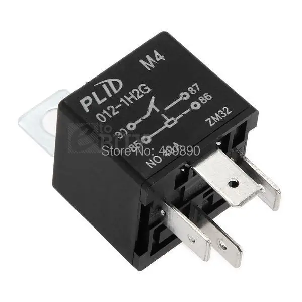 Автомобильный DC 12 V 40A AMP 4 контактное реле|pin relays|4 pin relay12v relay |