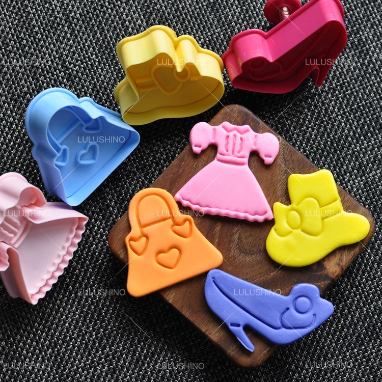 4 шт./компл. сделай сам для выпечки принцессы на высоком каблуке с юбкой в форме