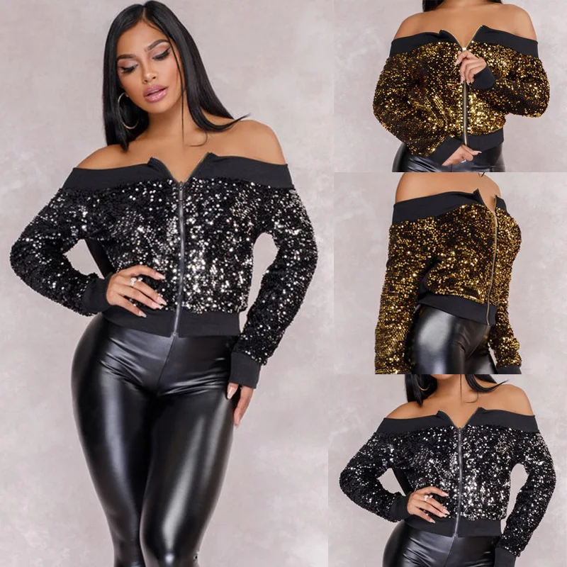 Куртка женская с длинным рукавом на молнии|women jacket coat|jacket coatzipper coat |