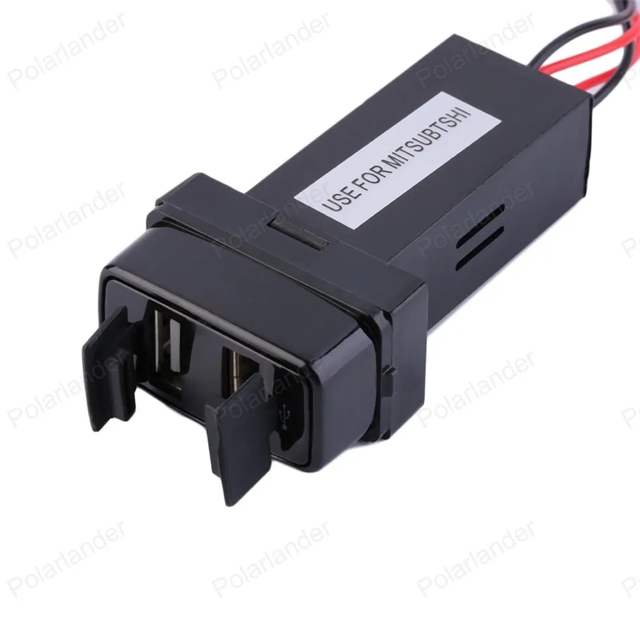 

New Dashboard Mount for M/itsubishi Fast 5V Dual USB Ports adapter Car Charger