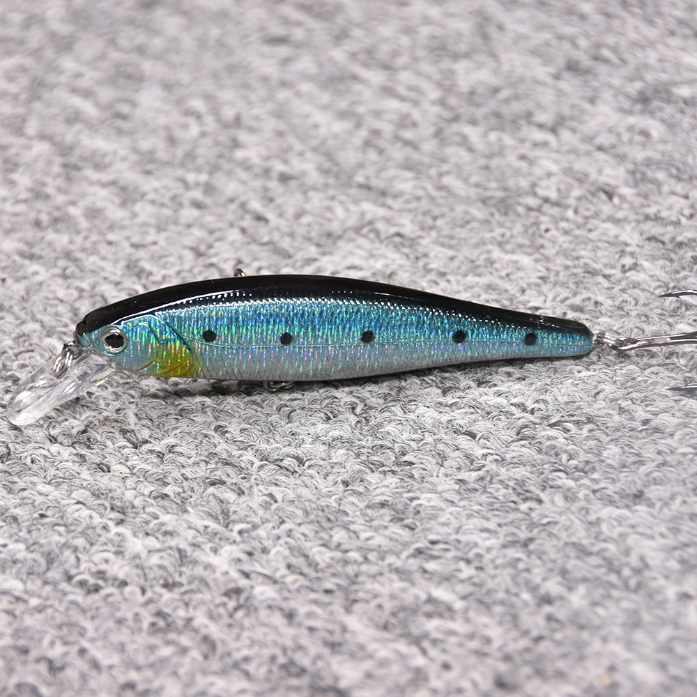 Makebass 3.94in/0.53oz Minnow Plug Fishing Lures Floating Hard Baits Swimbaits Fishing Tackle Tool for Trout Walleye Pike etc