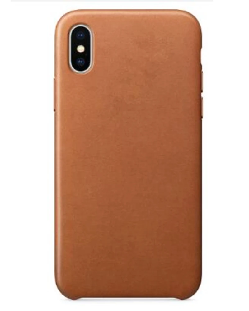Brown Роскошный кожаный чехол для iPhone XR XS MAX X 7 8 7 Plus 8 Plus - Цвет: Brown