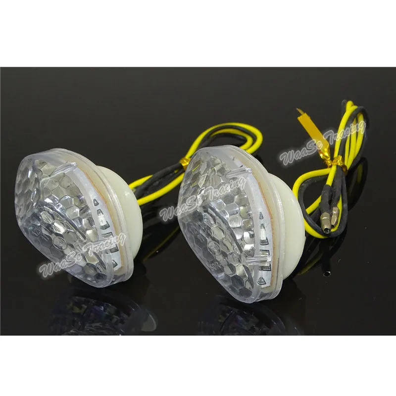 Clear Waase светодио дный заподлицо поворотник Индикатор мигалка для Honda cbr919rr CBR600RR CBR1000RR CBR600 F3 F4 F4i CB919F - Цвет: Clear