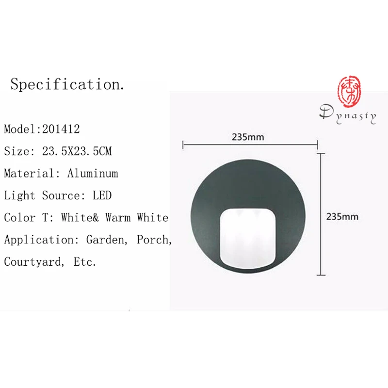 Современные Настенные светильники династии Алюминиевая СВЕТОДИОДНАЯ настенная