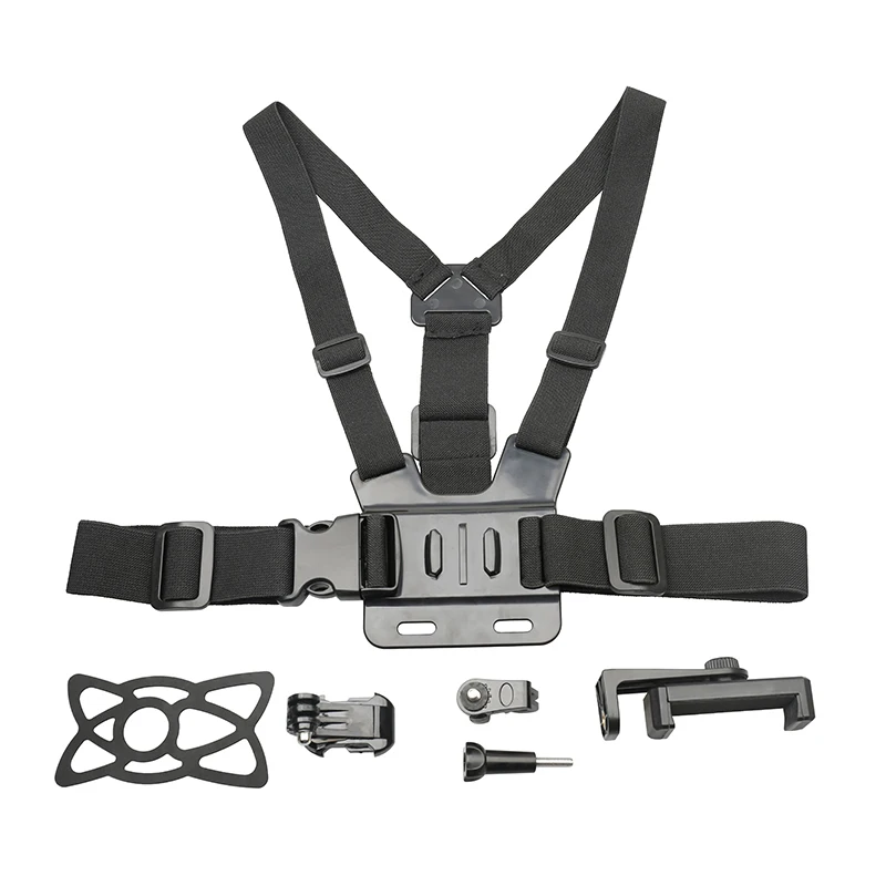 package 4 Регулируемый держатель для телефона с нагрудным ремнем Gopro/ремешком на голову для iPhone samsung huawei xiaomi смартфон для спорта на открытом воздухе - Цвет: package 4